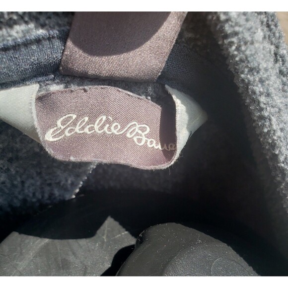 Eddie Bauer 1/4 Zip Pullover Sweater Fleece Gray Heathered Mens Size Large - Picture 5 of 16